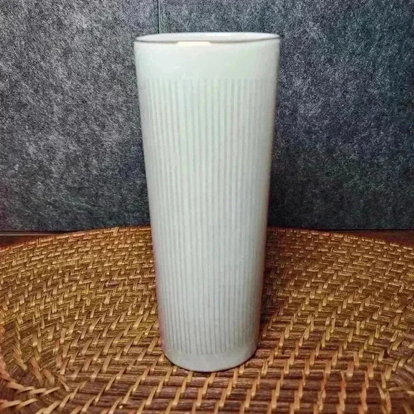 Otagiri Grand Iris Japan Porcelain Oval Bud Vase Blue Iris Gold Trim Vintage - Picture 6 of 6